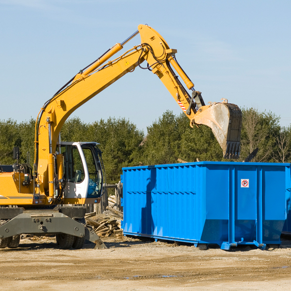 what size residential dumpster rentals are available in Kewaskum Wisconsin